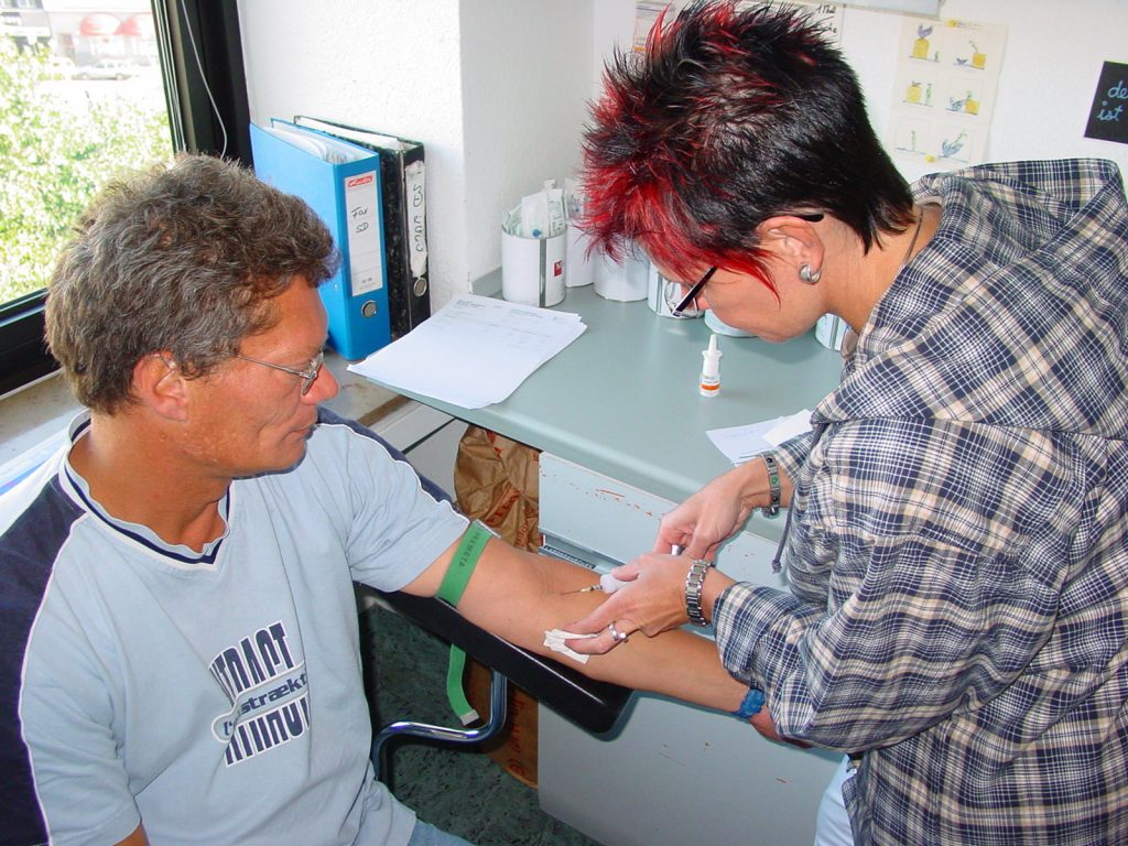 Blutuntersuchung im Labor